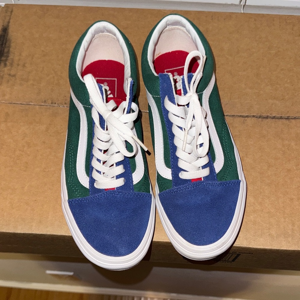 Vans Green and Yellow Sneakers